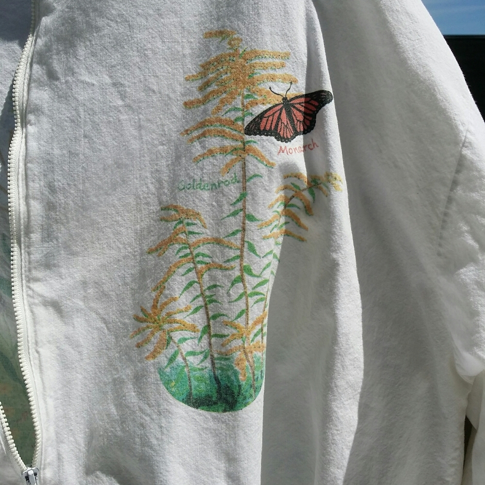 Temporarily unavailable: Vintage botanical bomber jacket - Picture 4 of 8
